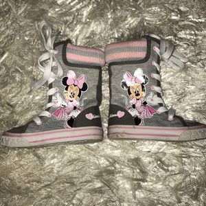 Toddler Girls Minnie Mouse High Top Sneakers